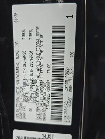 New 2026 Toyota Tundra Platinum image 21