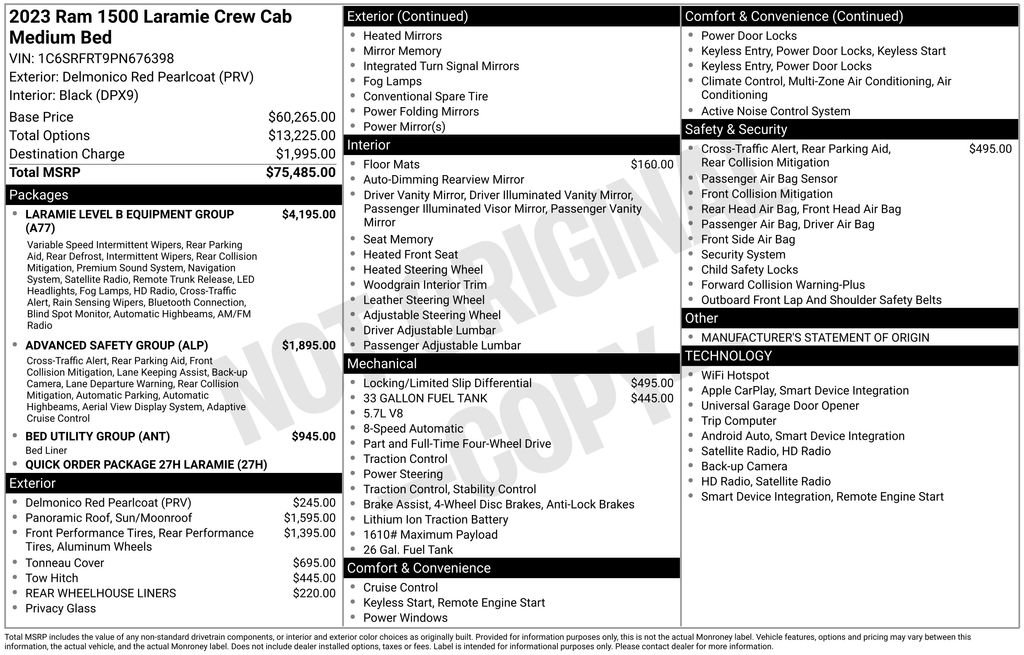 Used 2023 RAM 1500 Laramie AWD/4WD image 21