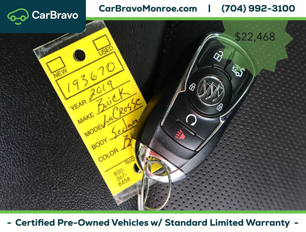 Certified 2019 Buick LaCrosse Essence w/ Sun and Shade Package AWD/4WD image 46