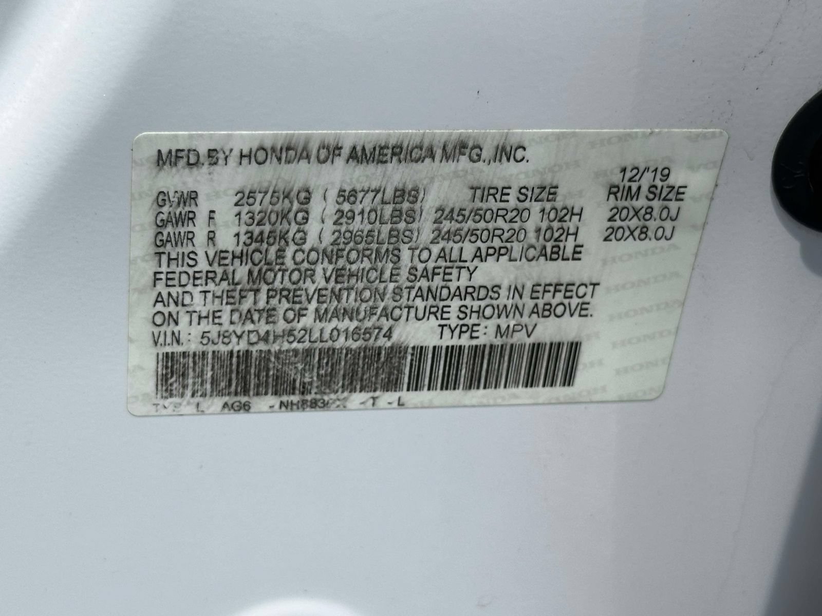 Certified 2020 Acura MDX SH-AWD w/ Technology Package image 27