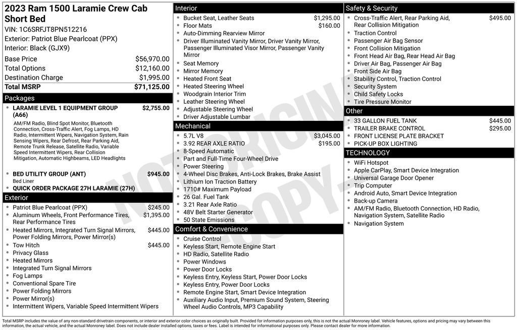 Used 2023 RAM 1500 Laramie AWD/4WD image 40