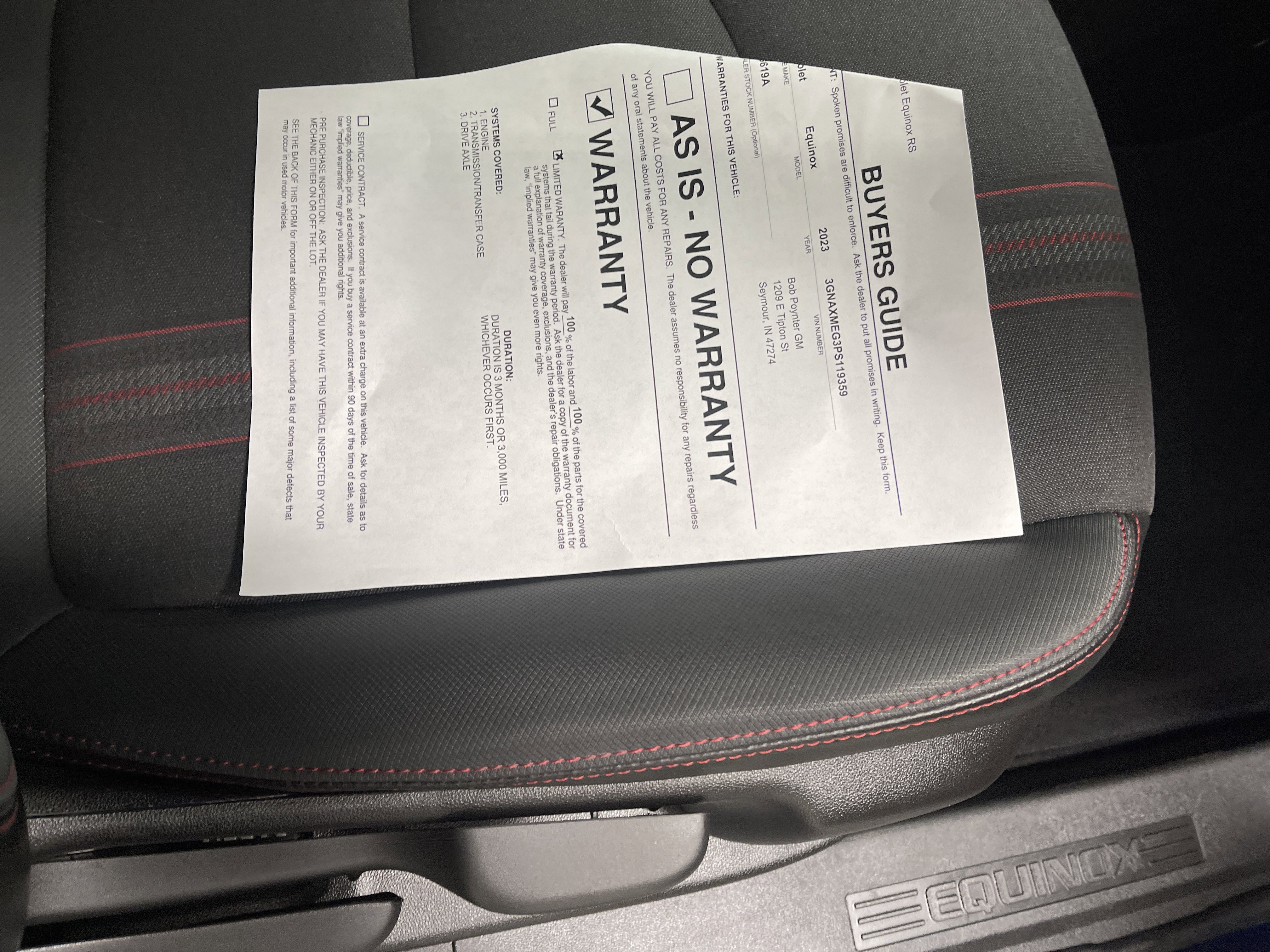 Used 2023 Chevrolet Equinox RS image 27