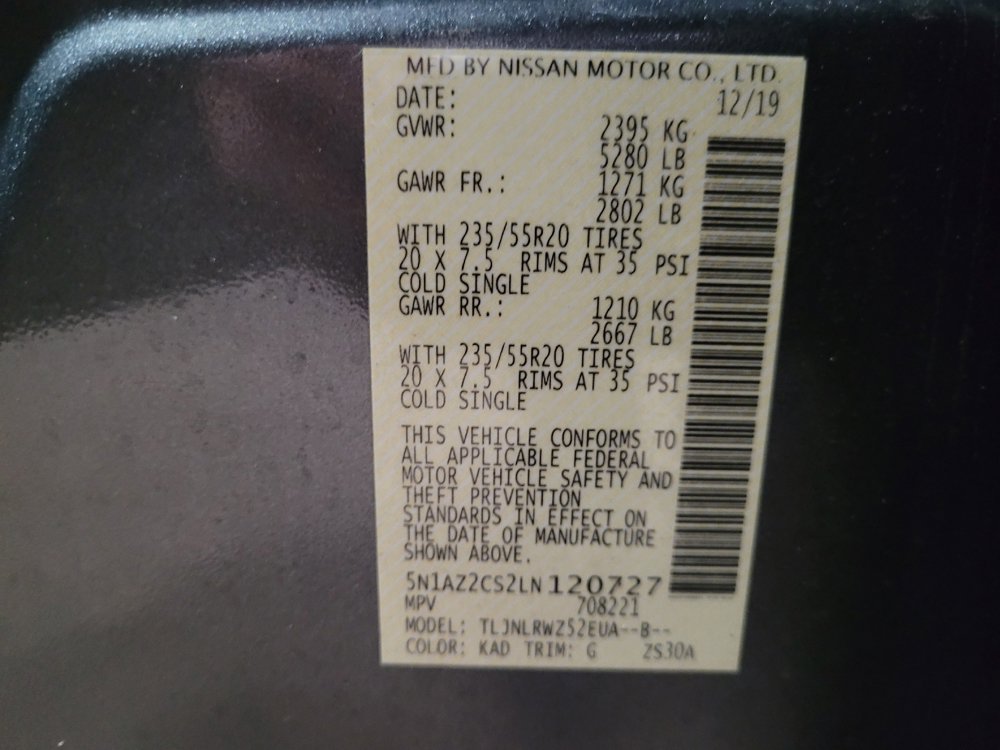 Used 2020 Nissan Murano SL w/ Moonroof Package image 33