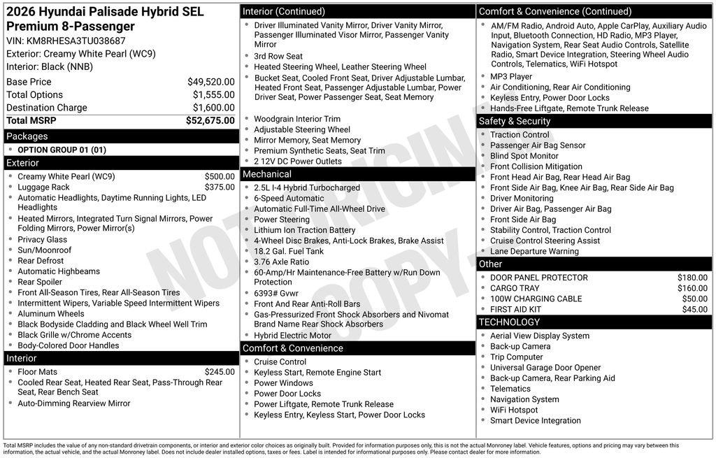 New 2026 Hyundai Palisade SEL Premium image 37