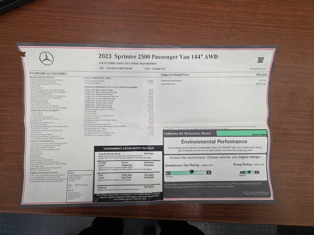 Used 2023 Mercedes-Benz Sprinter 2500 image 14