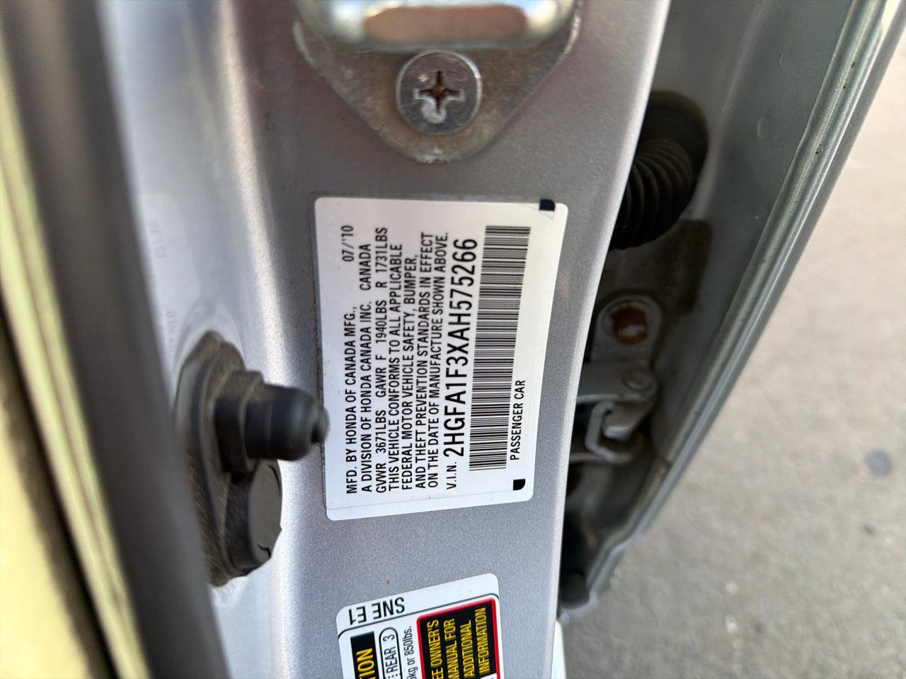 Used 2010 Honda Civic DX-VP image 18