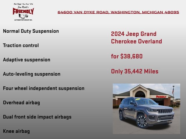 Used 2024 Jeep Grand Cherokee Overland w/ Luxury Tech Group IV AWD/4WD image 25