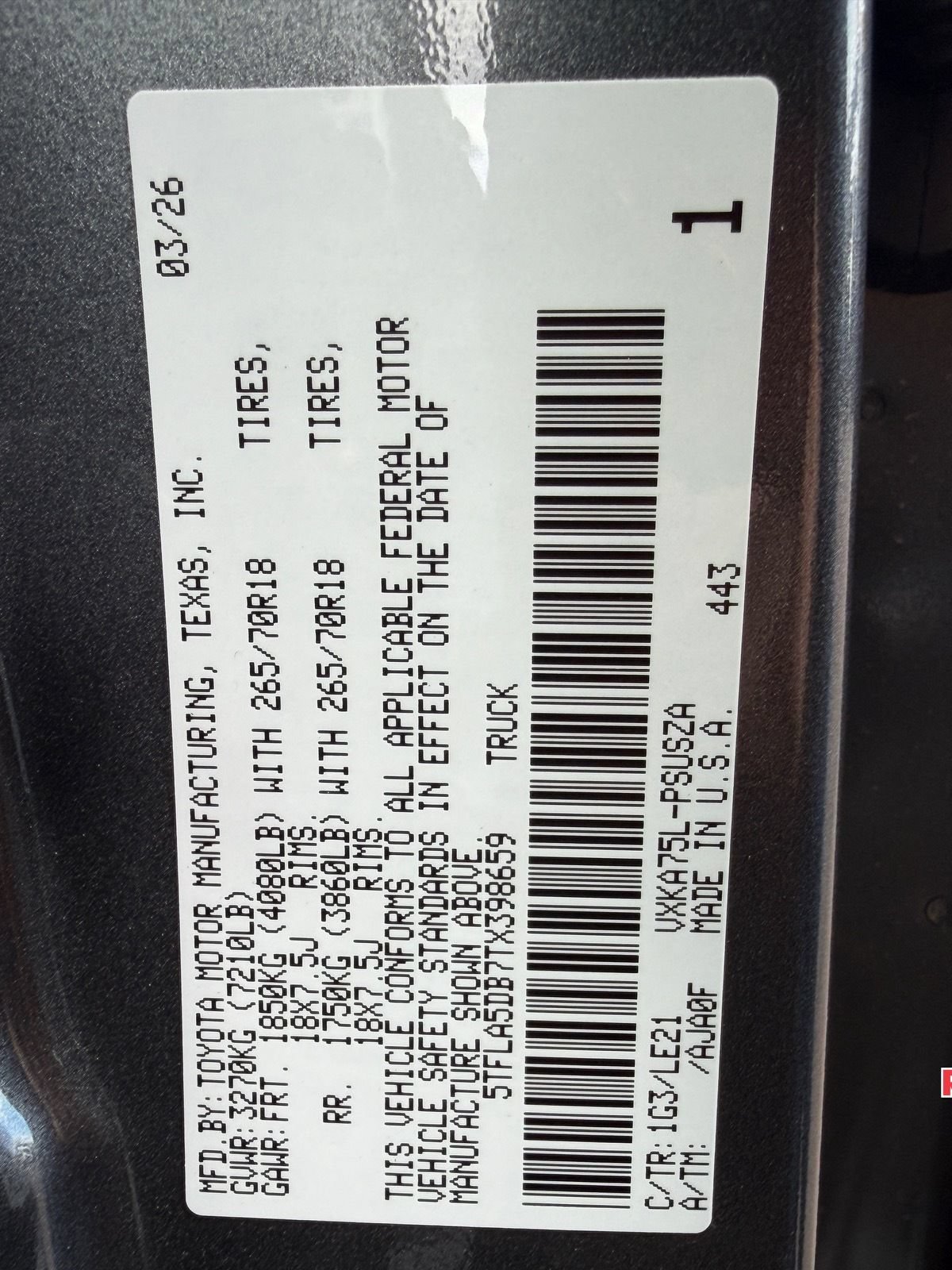New 2026 Toyota Tundra SR5 AWD/4WD image 29