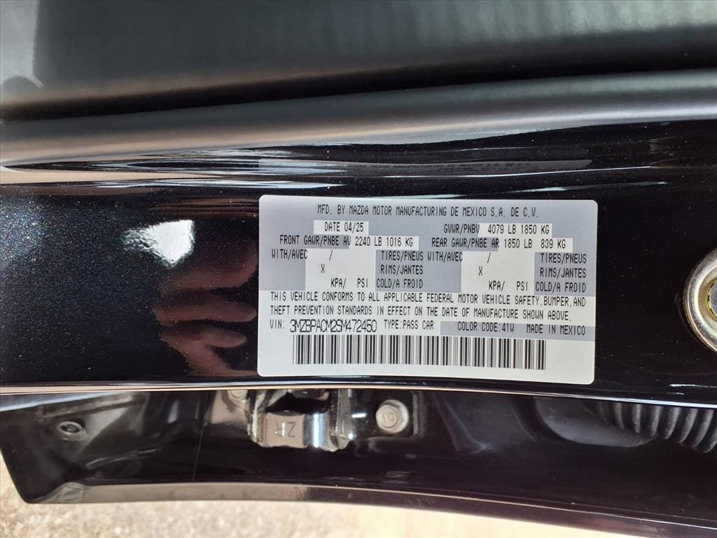 Certified 2025 MAZDA MAZDA3 s FWD image 13