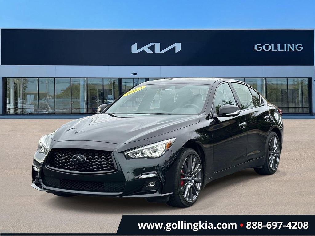 Used 2023 INFINITI Q50 Red Sport 400 w/ Black Opal Edition AWD/4WD image 5