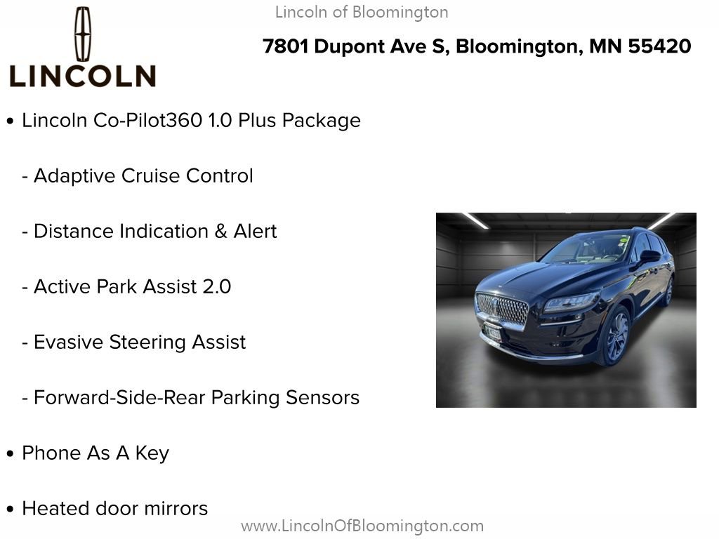 Certified 2022 Lincoln Nautilus Reserve w/ Equipment Group 201A image 10