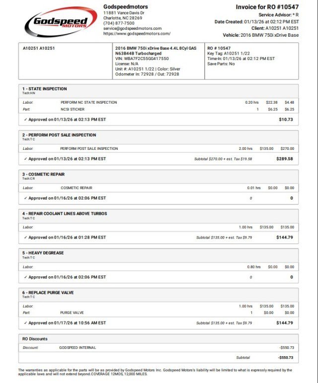 Used 2016 BMW 750i xDrive image 7