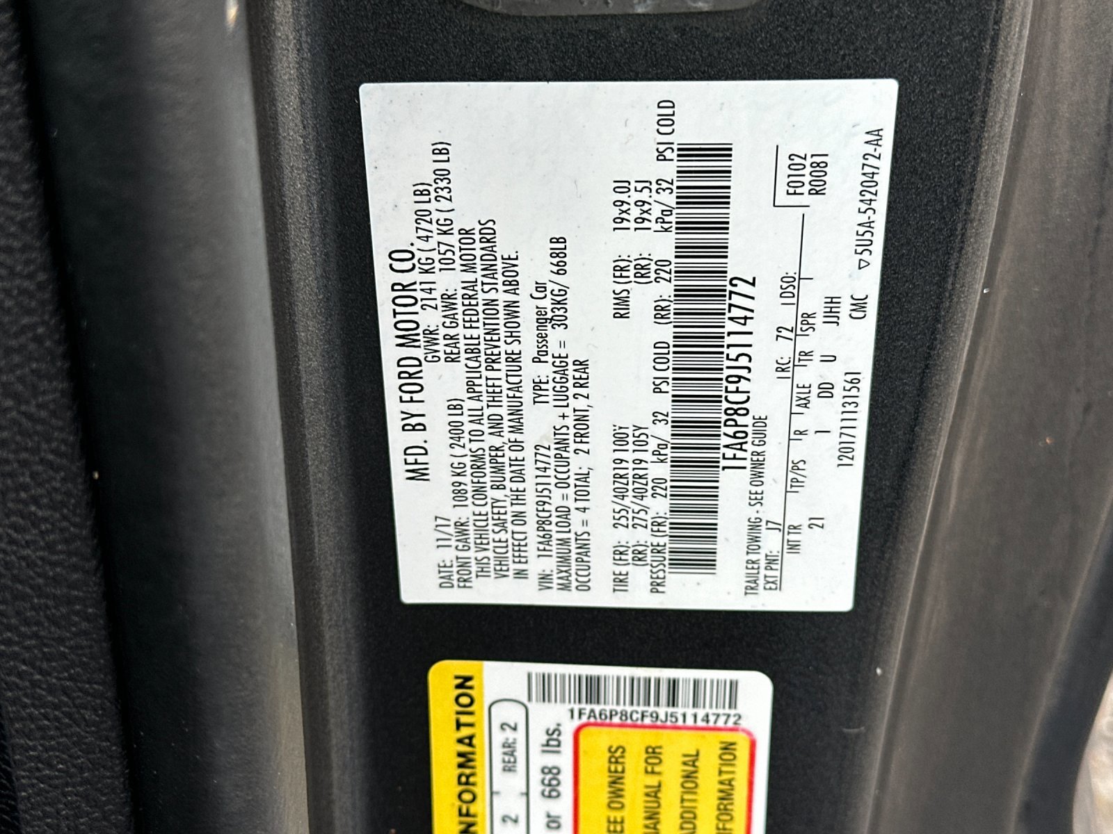 Certified 2018 Ford Mustang GT w/ GT Performance Package image 27