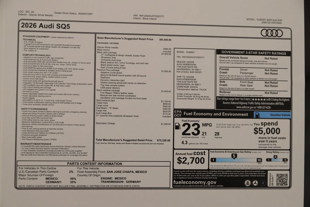 New 2026 Audi SQ5 Premium Plus AWD/4WD image 39