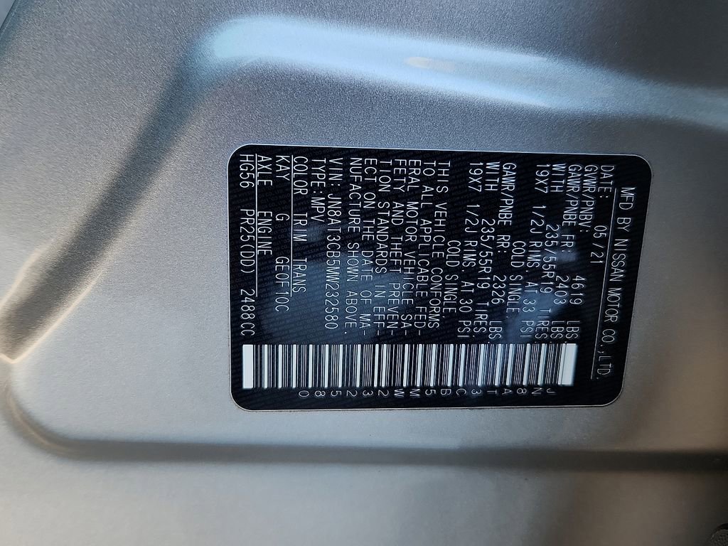 Certified 2021 Nissan Rogue SL w/ Premium Package image 29