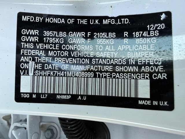 Used 2021 Honda Civic Sport image 13