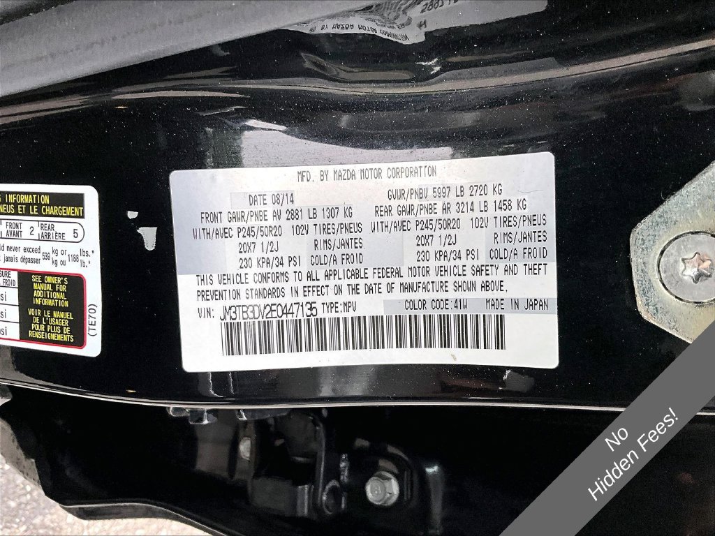 Used 2014 MAZDA CX-9 Grand Touring w/ GT Technology Package AWD/4WD image 30