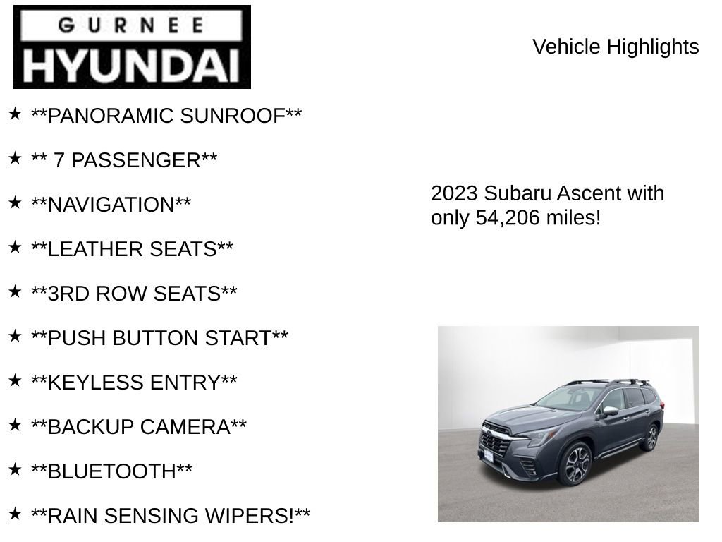 Used 2023 Subaru Ascent Touring image 7