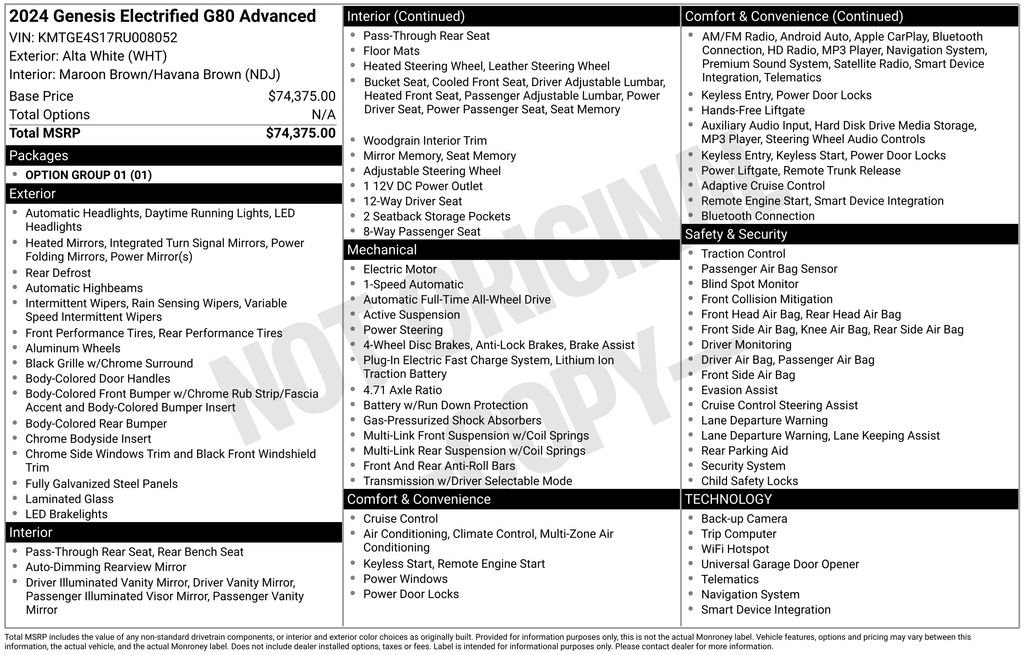 Used 2024 Genesis G80 image 40