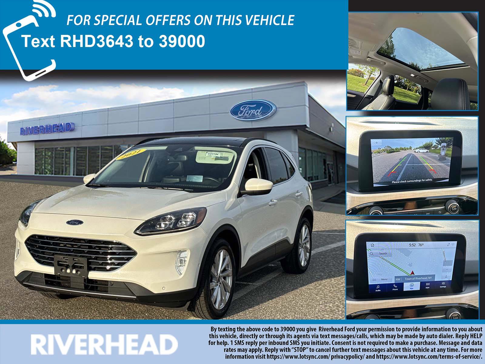 Certified 2021 Ford Escape Titanium w/ Titanium Elite Package