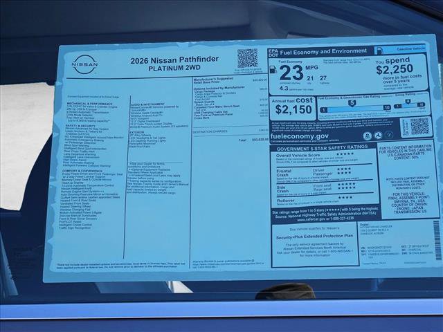 New 2026 Nissan Pathfinder Platinum image 17