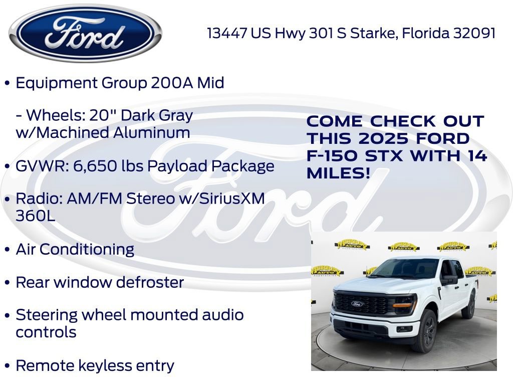 New 2025 Ford F150 STX w/ Equipment Group 200A image 15