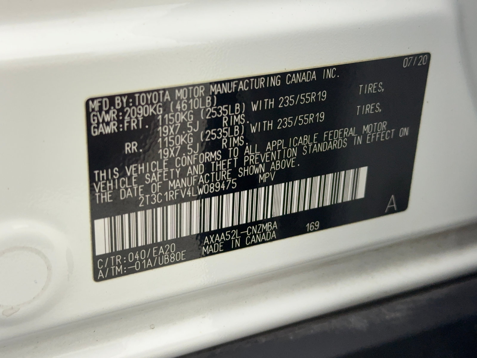 Used 2020 Toyota RAV4 XLE Premium FWD image 55