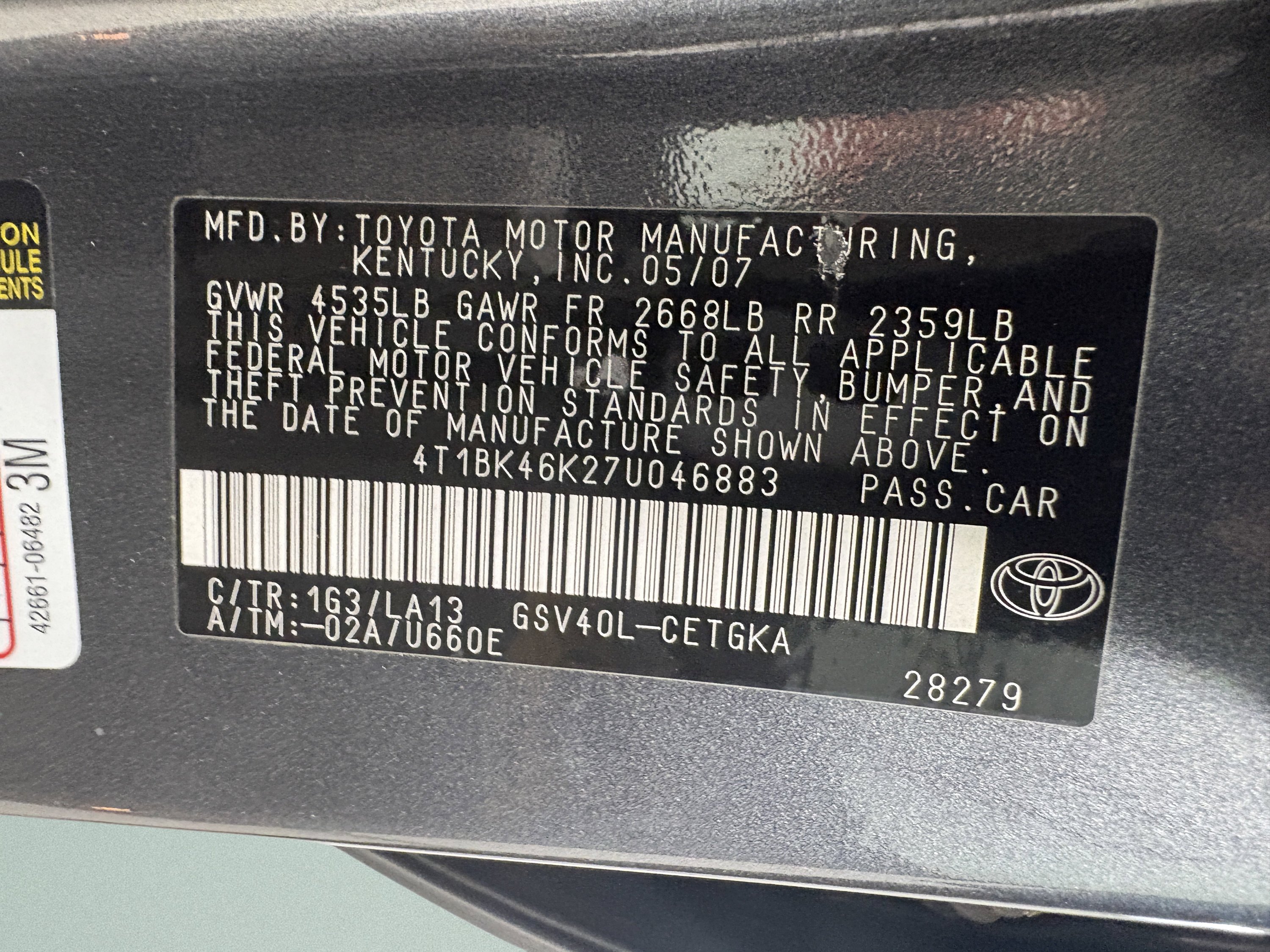 Used 2007 Toyota Camry XLE FWD image 31