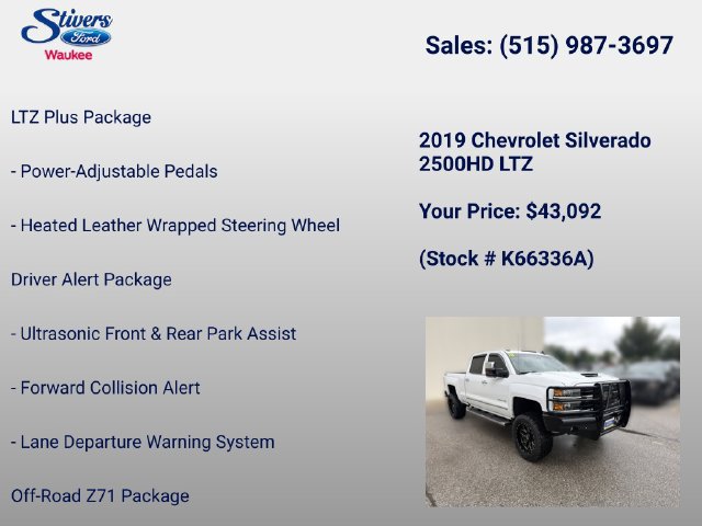 Used 2019 Chevrolet Silverado 2500 LTZ w/ Duramax Plus Package AWD/4WD image 40