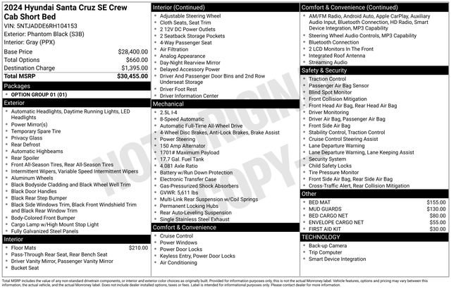 Used 2024 Hyundai Santa Cruz SE image 35
