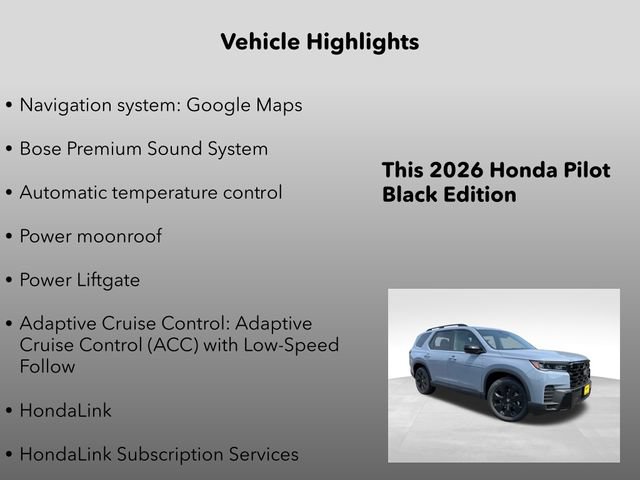 New 2026 Honda Pilot Black Edition image 5