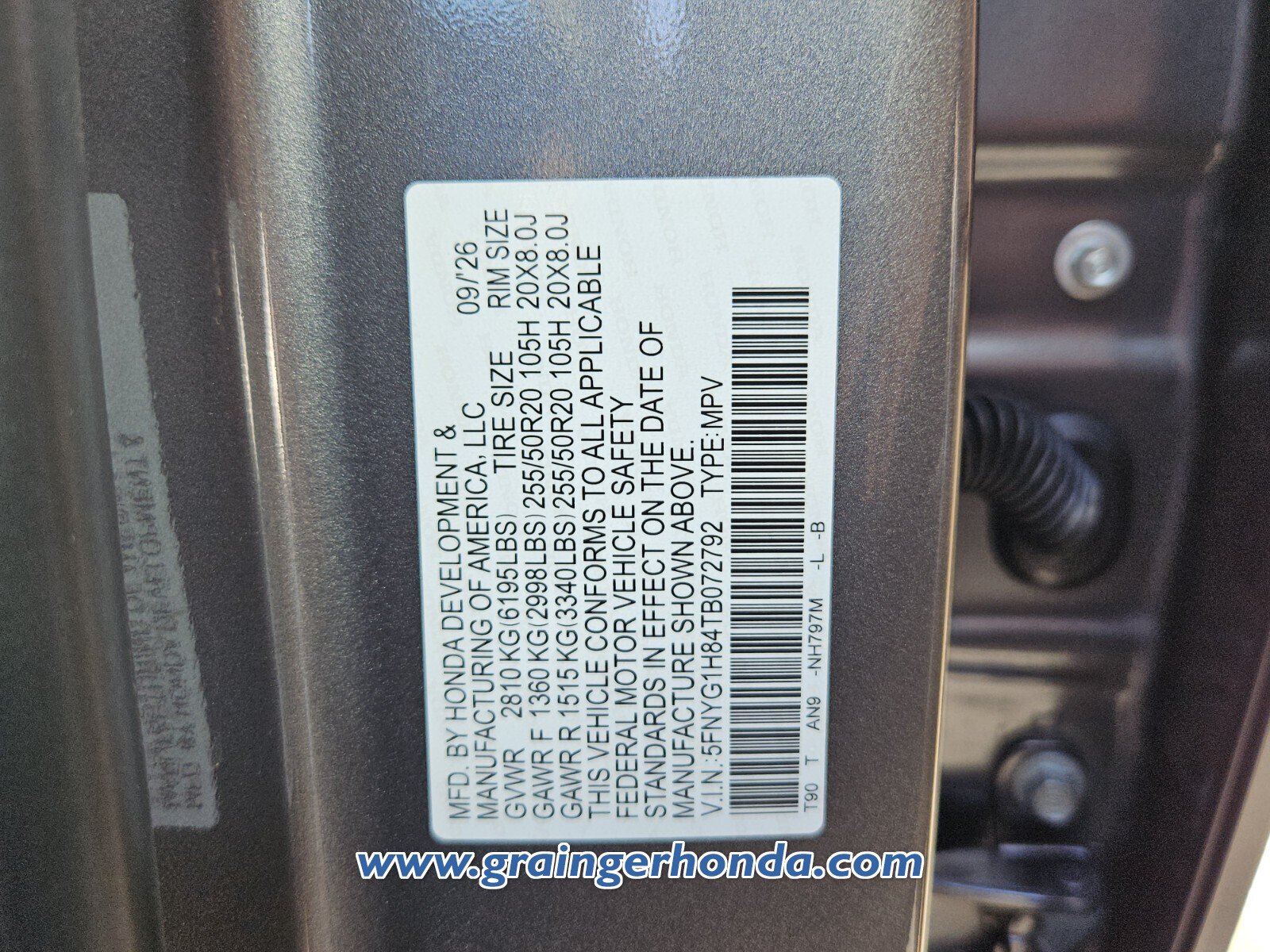 New 2026 Honda Pilot Elite image 13