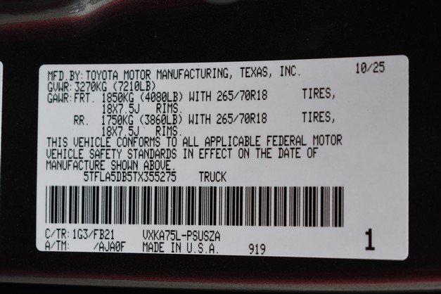 New 2026 Toyota Tundra SR5 image 15