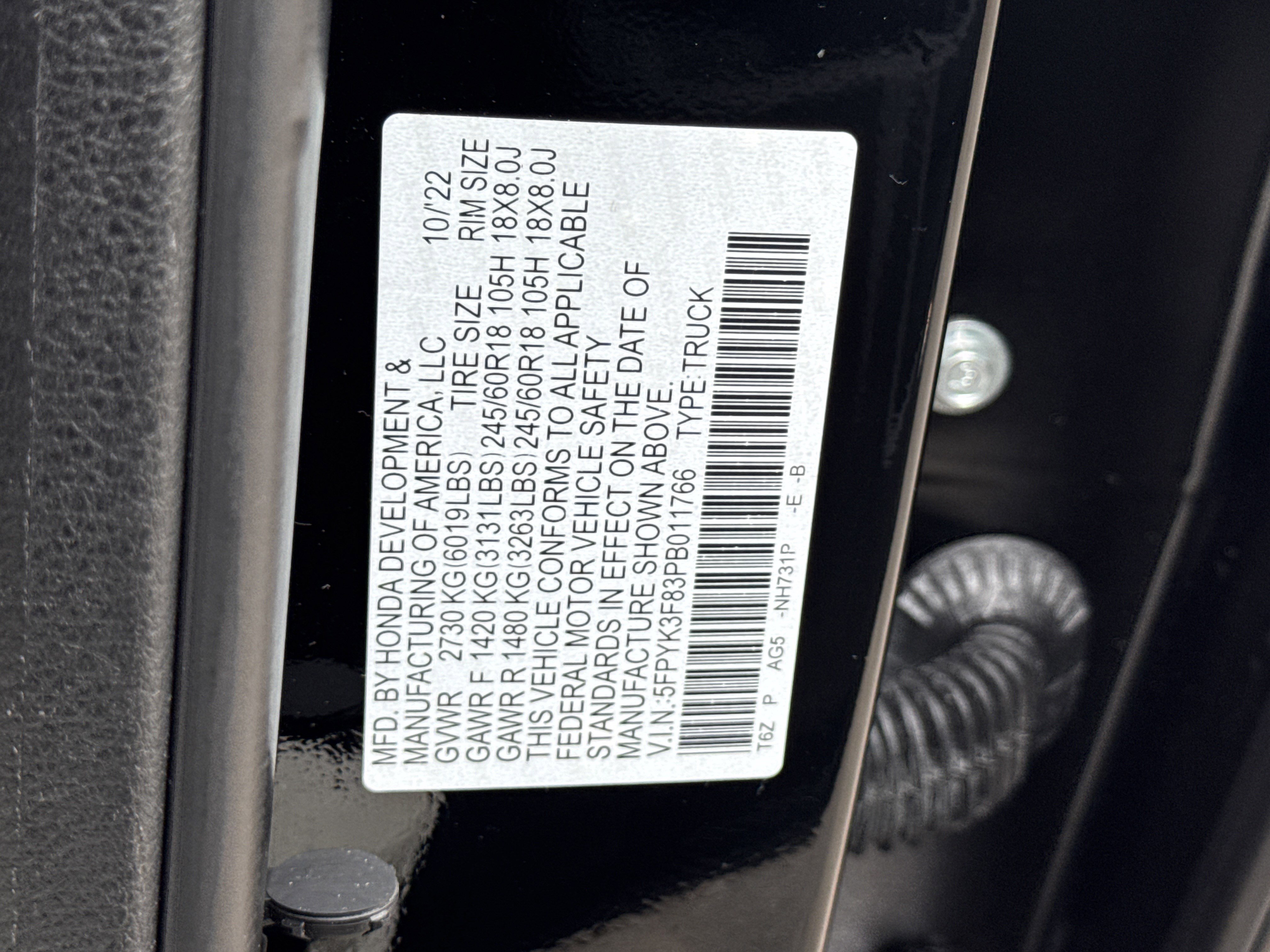 Used 2023 Honda Ridgeline Black Edition image 35