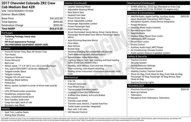 Used 2017 Chevrolet Colorado ZR2 image 15