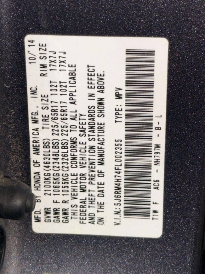 Used 2015 Honda CR-V EX-L image 25