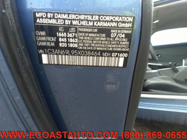 Used 2005 Chrysler Crossfire Limited RWD image 10