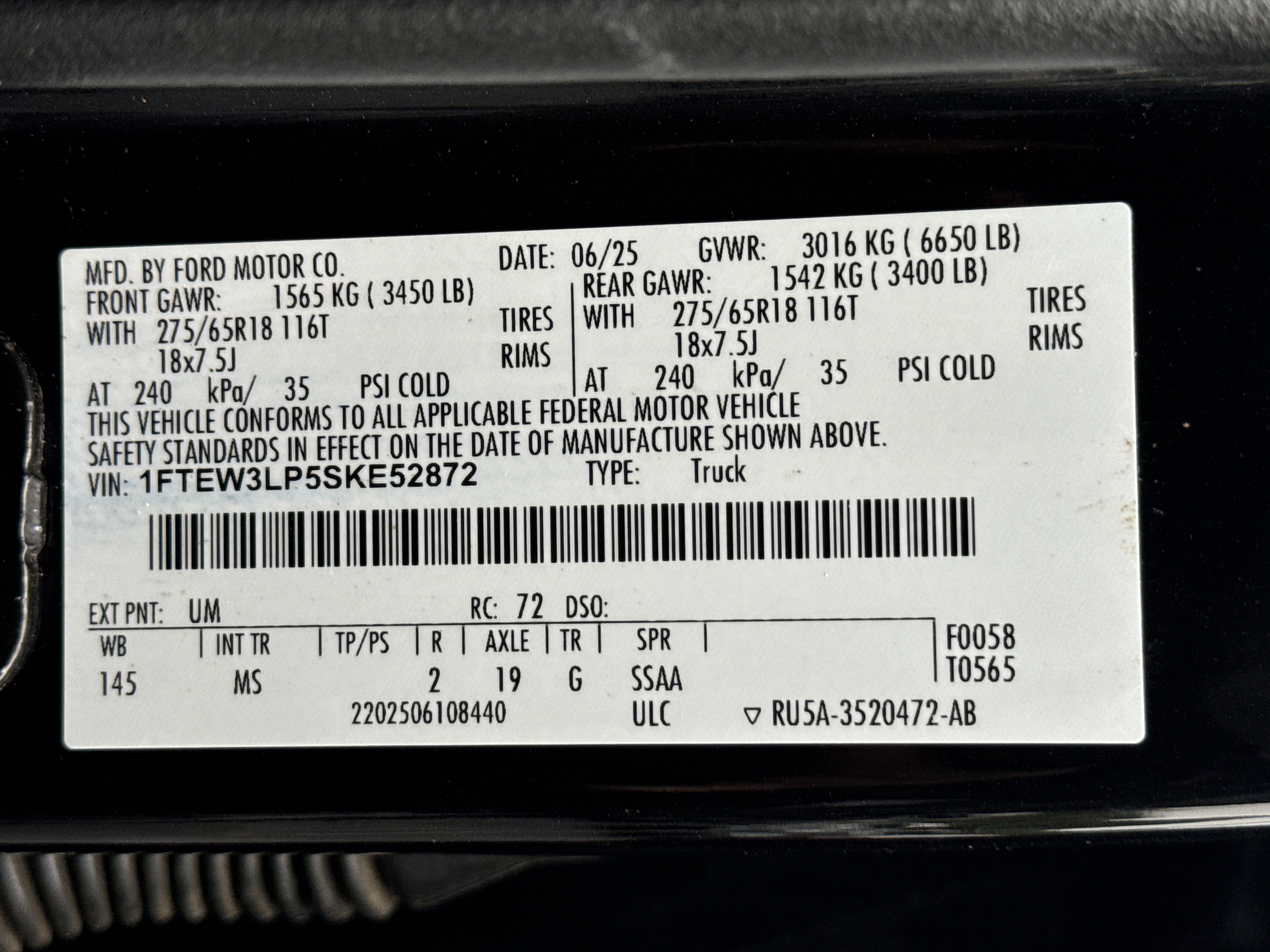 Used 2025 Ford F150 XLT w/ Equipment Group 301A Standard AWD/4WD image 30
