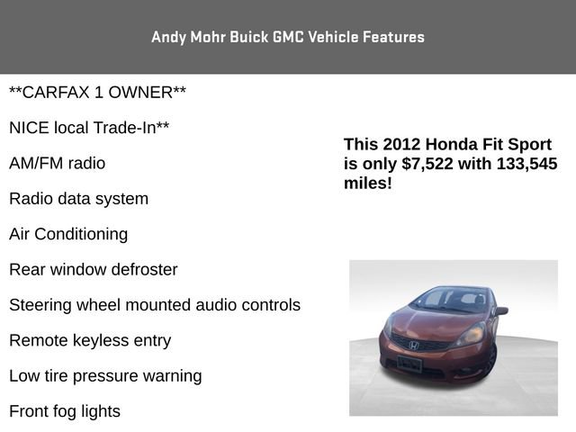 Used 2012 Honda Fit Sport image 4