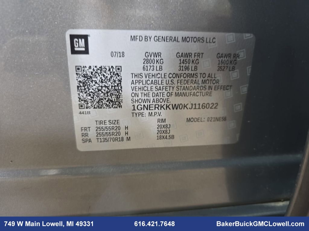 Used 2019 Chevrolet Traverse Premier w/ Driver Confidence II Package image 37