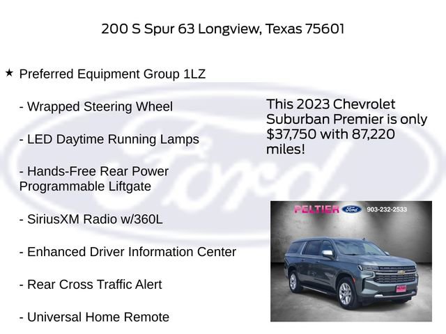 Used 2023 Chevrolet Suburban Premier RWD image 20