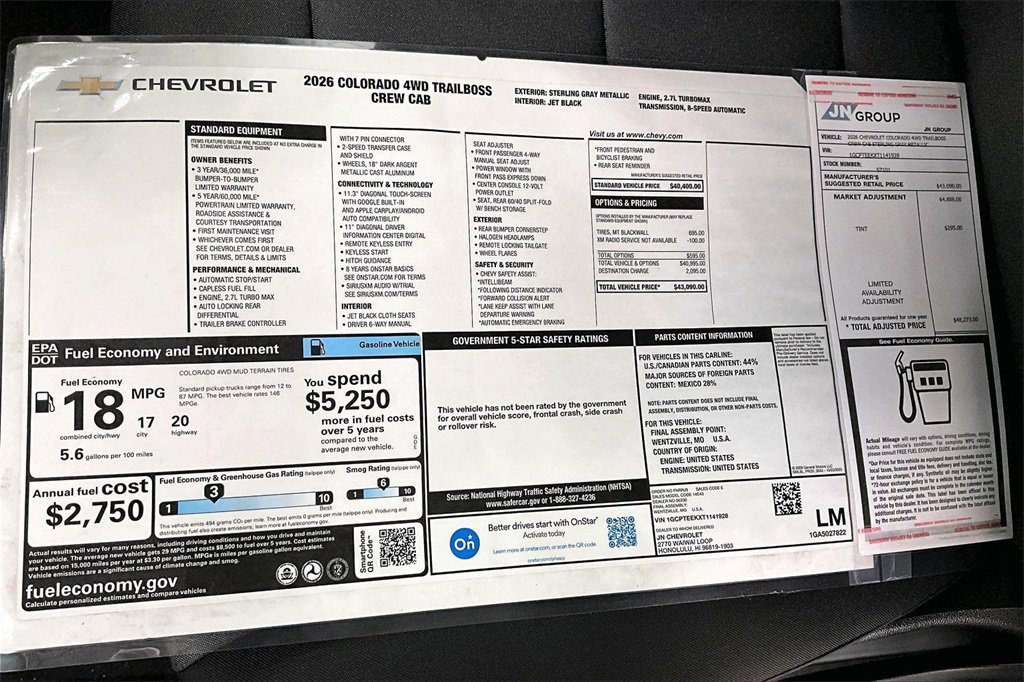 New 2026 Chevrolet Colorado Trail Boss image 17