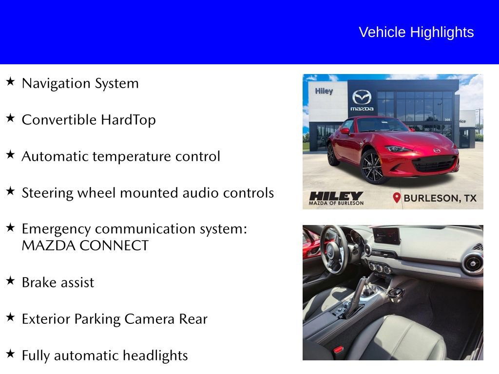 New 2025 MAZDA MX-5 Miata RF Grand Touring image 9
