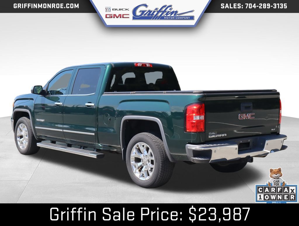 Used 2014 GMC Sierra 1500 SLT w/ SLT Crew Cab Value Package RWD image 3