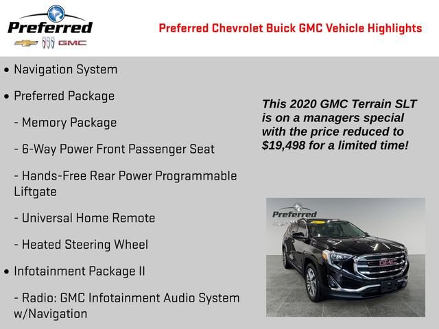 Certified 2020 GMC Terrain SLT w/ Preferred Package image 2