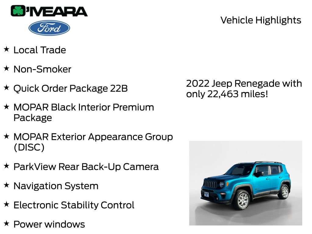 Used 2022 Jeep Renegade Latitude image 7