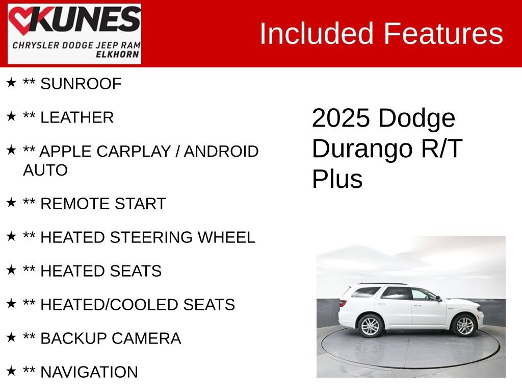 Used 2025 Dodge Durango R/T AWD/4WD image 3