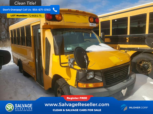 Used 2010 GMC Savana 3500 w/ School Bus Package