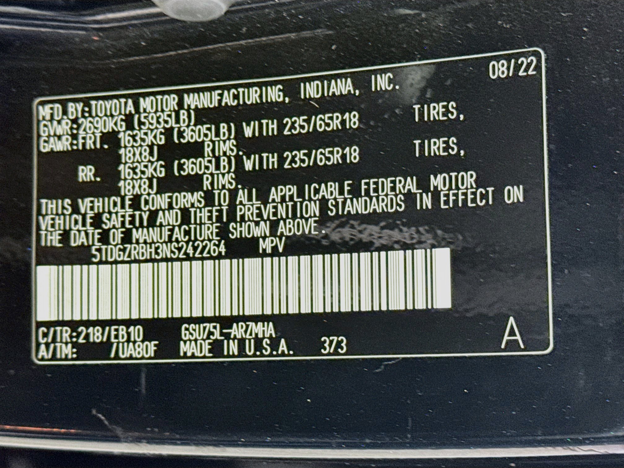 Used 2022 Toyota Highlander XLE AWD/4WD image 33