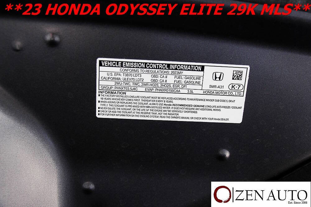 Used 2023 Honda Odyssey Elite image 70